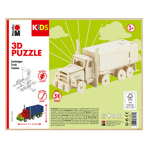 Image Marabu KiDS 3D Puzzle "Truck / Lastwagen", 38 Teile