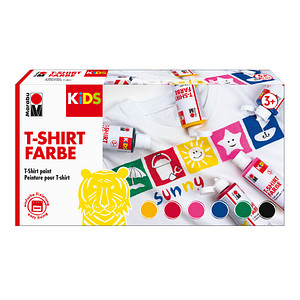 Image Marabu KiDS Textilfarbe "T-Shirt Farbe", 6er-Set, 6 x 80 ml