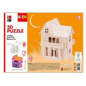 Image Marabu KiDS 3D Puzzle "Traumhaus", 33 Teile