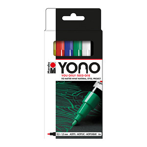 Image Marabu Acrylmarker "YONO", 0,5 - 1,5 mm, 6er Set