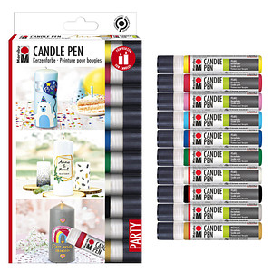 Image Marabu Kerzenmalfarbe "Candle Liner", 10er Set