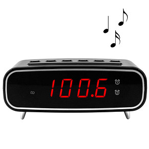 Image soundmaster UR111SW Radiowecker schwarz