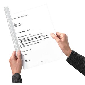 Image 25 Expro Klemmschienen mit Abheftleiste transparent DIN A4 30 Blatt
