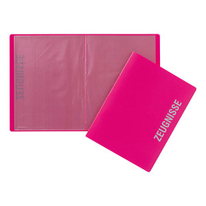 Image PAGNA Zeugnismappe DIN A4, 10 Hüllen dunkelrosa