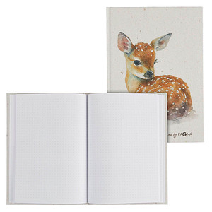 Image PAGNA Notizbuch Reh DIN A5 punktraster, beige Hardcover 128 Seiten