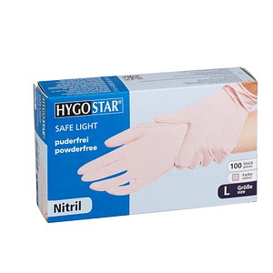 Image HYGOSTAR unisex Einmalhandschuhe SAFE LIGHT lila Größe L 100 St.