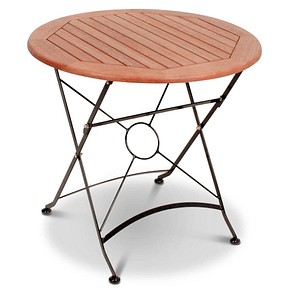 Image Garden Pleasure Gartentisch Wien braun rund 80,0 x 80,0 x 74,0 cm