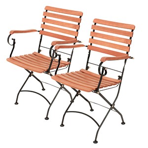 Image 2 Garden Pleasure Gartenstühle Wien braun