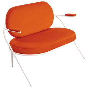 Image PAPERFLOW 2-Sitzer Sofa SATURNE rost weiß Stoff