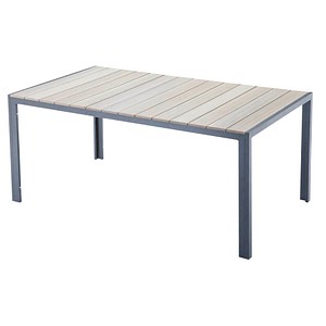 Image Garden Pleasure Gartentisch Olivia anthrazit, hellgrau rechteckig 150,0 x 90,0 x 72,0 cm