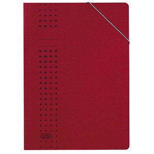 Image ELBA Eckspannermappe chic aus Karton, A4, bordeaux