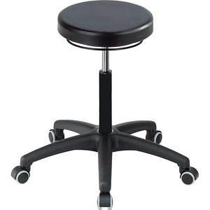 Image mey chair Arbeitshocker A1S-TR-PUA3 09058 schwarz Kunstleder