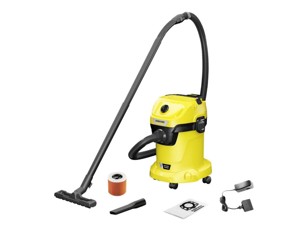 Image KÄRCHER WD 3-18 17 l Trommel-Vakuum TrockenundNass 225 W Staubbeutel (1.628-551