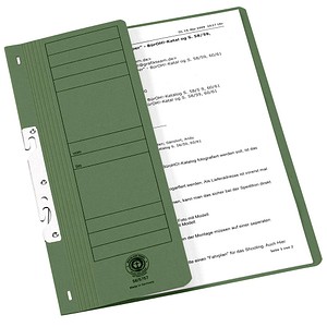 Image 20 Einhakhefter Karton grün DIN A4