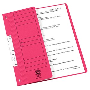 Image 20 Einhakhefter Karton rot DIN A4