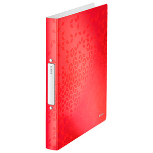 Image LEITZ WOW Ringbuch 2-Ringe rot 3,2 cm DIN A4