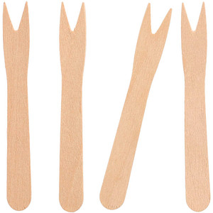 Image PAPSTAR Pommes-Frites-Gabeln "pure", Länge: 85 mm