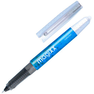 Image ONLINE® MagiXX Tintenroller blau/silber 0,7 mm, Schreibfarbe: blau, 1 St.