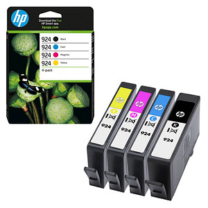 Image HP 924 (6C3Z1NE) schwarz, cyan, magenta, gelb Druckerpatronen, 4er-Set