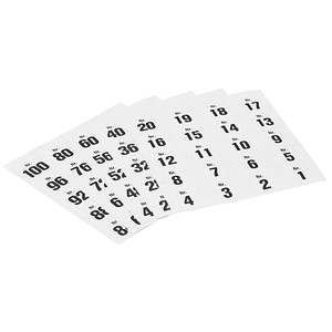 Image 99 WOLF & APPENZELLER Klebenummern Zahlen 20,0 x 24,0 mm