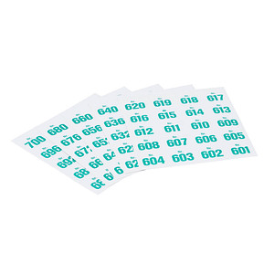 Image 100 WOLF & APPENZELLER Klebenummern Zahlen 20,0 x 24,0 mm