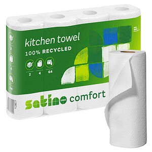 Image Satino by wepa Küchenrollen comfort 2-lagig, 4 Rollen