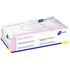 Image Meditrade® unisex Einmalhandschuhe Vinyl 2000 PF weiß Größe XL 100 St.