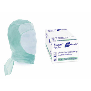 Image Meditrade® Herren Baretthauben Suavel® APOLLO grün Einheitsgröße 50 St.