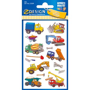 Image AVERY Zweckform ZDesign Kids Sticker "Baustelle