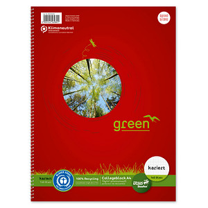 Image Staufen® Collegeblock green Lineatur 5 kariert DIN A5 Innenrand