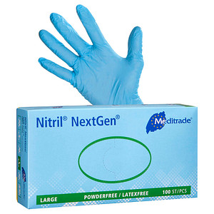 Image Meditrade® unisex Einmalhandschuhe Nitril® NextGen® blau Größe L 100 St.