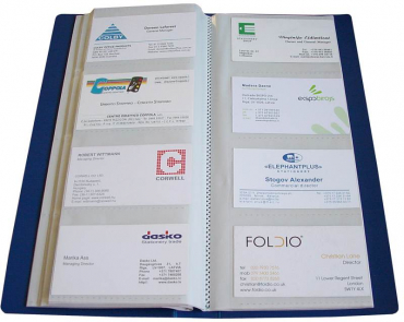 Image Visitenkartenbuch für 240 Karten blau