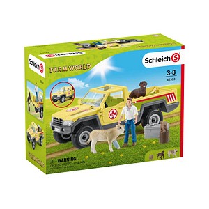 Image Schleich® Farm World 42503 Tierarztbesuch auf dem Bauernhof Spielfiguren-Set