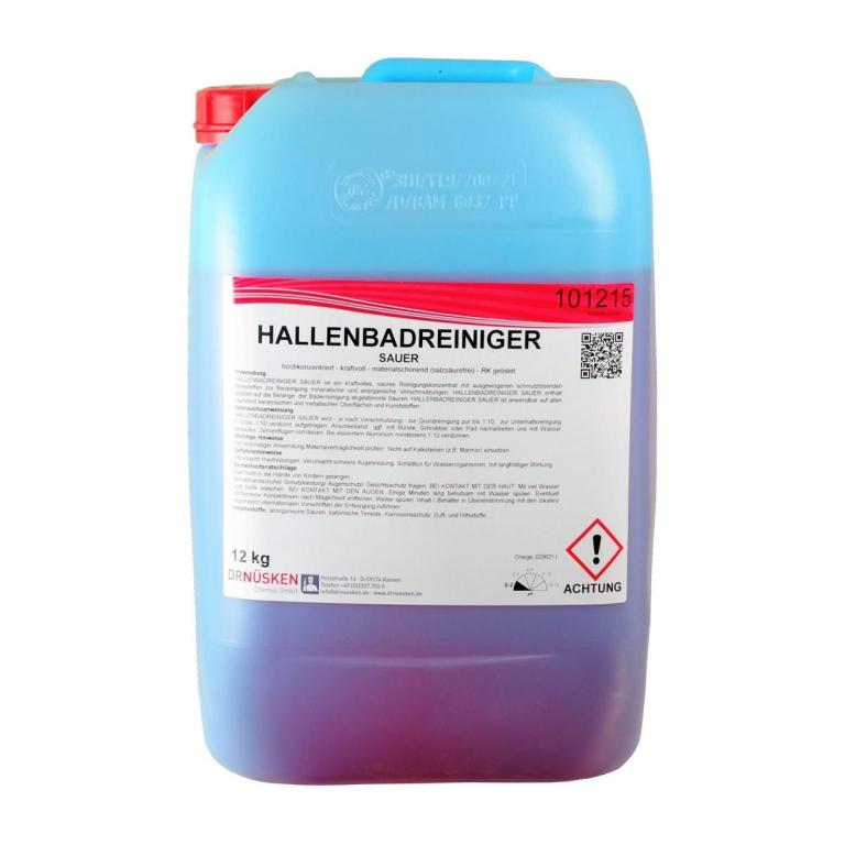 Image Hallenbadreiniger sauer | 12 kg zur Beseitigung mineralischer Verschmutzungen in Schwimmbädern und Sanitäranlagen