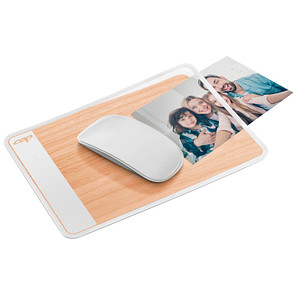 Image cep Mousepad weiß/buche