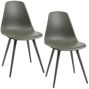 Image 2 Topstar Schalenstühle T2020 FZ10GG-2 grau Kunststoff