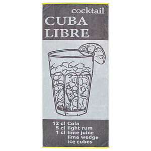Image Dyckhoff Strandtuch CUBA LIBRE grau 80,0 x 180,0 cm