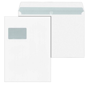 Image MAILmedia Briefumschläge DIN C4 mit Fenster weiß haftklebend 500 St.