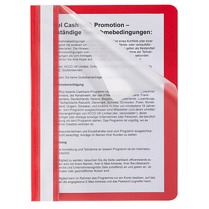 Image Schnellhefter Kunststoff rot DIN A5