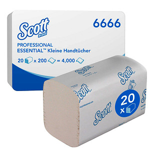 Image Scott® Papierhandtücher 6666 Essential Interfold-Falzung 2-lagig 4.000 Tücher