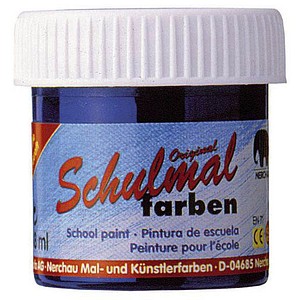 Image nerchau LACUFA Schulmalfarben blau 10x 18,0 ml