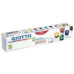 Image GIOTTO Schulmalfarben farbsortiert 6x 18,0 ml