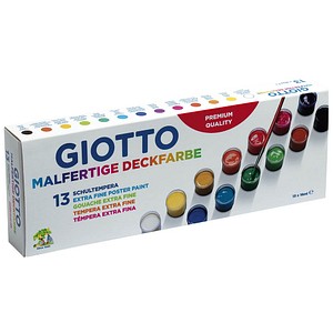 Image GIOTTO Schulmalfarben farbsortiert 13x 18,0 ml