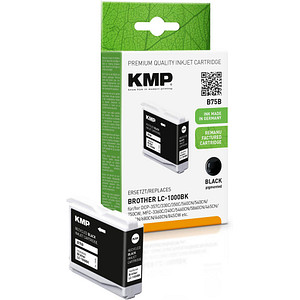 Image KMP B75B  schwarz Druckerpatrone kompatibel zu brother LC-1000BK