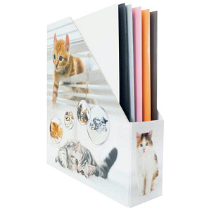 Image HERMA Stehsammler "Katzen", DIN A4, Karton, (B)85 mm