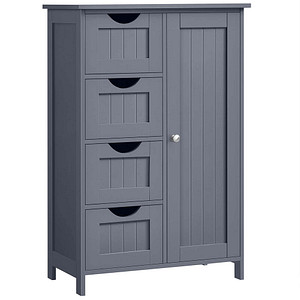 Image VASAGLE Badschrank LHC41GY dunkelgrau 55,0 x 28,5 x 82,0 cm