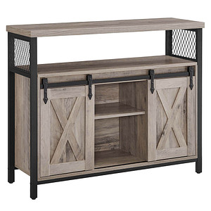 Image VASAGLE Sideboard, LSC092B02 grau 100,0 x 33,0 x 80,0 cm