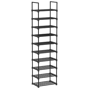 Image SONGMICS Schuhregal schwarz 45,0 x 30,0 x 174,0 cm