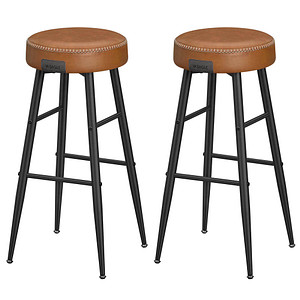 Image 2 VASAGLE Barhocker LBC090K01 braun Kunstleder