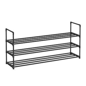 Image SONGMICS Schuhregal schwarz 116,0 x 30,0 x 55,0 cm